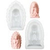 2-Pack Prayer Candle Mold - Virgin Mary Silicone DIY Molding