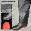 Aollerfilery Fishing Waders with Boots, Nylon/PVC Waist Wader Pants Fishing