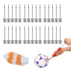 EIROVYA Ball Pump Naln, Nal Ball Pump 30 Air Nals in Bags and 1 Mesh Bag - Ideal for Inflating Footballs, Basketballs and Volleyballs, b