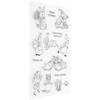 Transparent Stamp Rubber TPR Rectangle DIY Journal Rabbit Pattern Craft