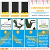 Therwen 5 Pcs 8 Inch Textured Paint Roller Bed Liner
