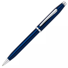 Cross Century II Ballpoint Pen, Translucent Blue & Chrome, New in Box