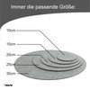 Round Place Mat Felt Coaster in 35 cm, Bordeaux (HF003)