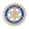Rotary International Round Auto Emblem - [Gold & Blue][3'' Diameter]