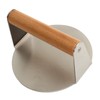 Hamburger Press 304 Stainless Steel Smooth Surface Wooden Handle Easy