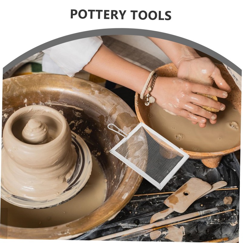 Operitacx Kitchen Sieves Strainers Fine Mesh Mud Sieve Pottery Tool