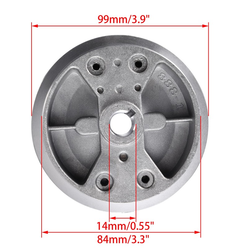 WOOSTAR Recoil Pull Starter with Flywheel Replacement for 2 Stroke