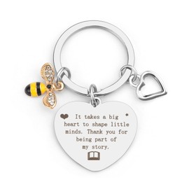 Teacher Keychain - Valentines Day, Graduation & Christmas Gifts for Teachers