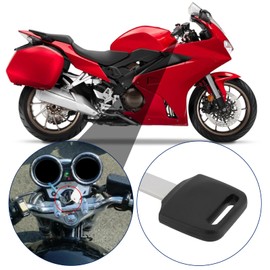 OTOTEC Pack of 2 Blank Keys Uncut Metal Key Motorcycle Compatible with Honda CB VFR VTR XL XLR XRV XT GL 500 750 1300 CBR 1000 1100 900