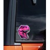 Pink T-Rex Dinosaur Unique Vinyl Decal Waterproof Sticker For Car