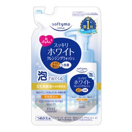 SOFTYMO White Foam Cleansing Wash Refill 180ml Kose Cosmetic Port
