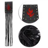 Akozon Leather 2 Universal Motorcycle Handlebar Tassel Fringe Handle Lever