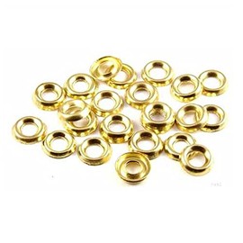 TERF® 100 Pcs Brass Plated Screw Cup Washer Size No. 6 Countersunk Screw Surface Finishing Cup Washers Gauge Size No. 6g