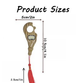 taj Digital Finger Counter for Prayer Beads Counter LCD Digital Display Portable Rotating Counter for Meditation Relaxation (Light Brown)