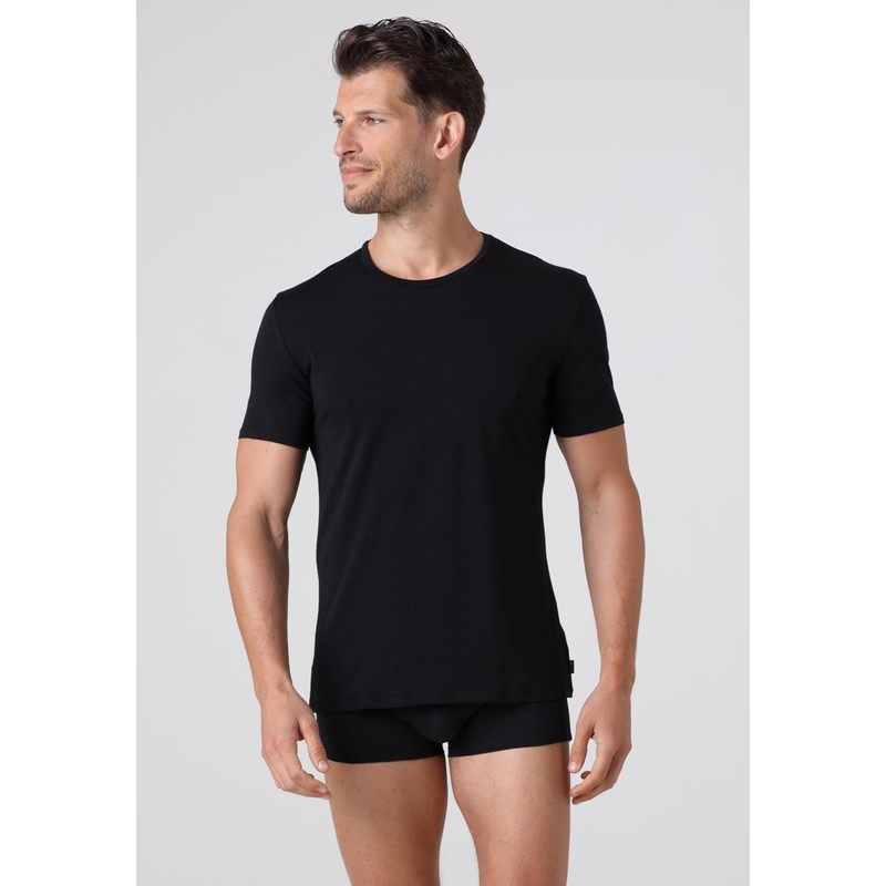 LVB T-Shirt Girocollo in Cotone Supima Stretch Cotton Uomo