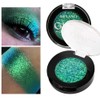 Afflano Single Green Eyeshadow Shimmering Highly Pigmented Multichrome Eyeshadow Green,
