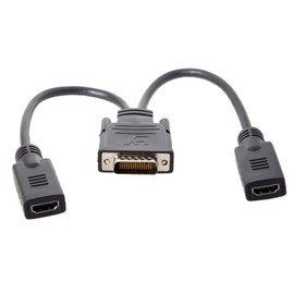 Cablecc DMS-59-poliger Stecker auf Dual-HDMI 1.4 HDTV-Buchse, Splitter-Verlängerungskabel für PC-Grafikkarte
