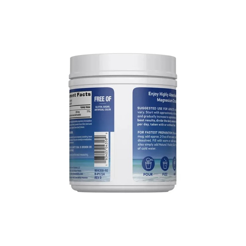 Magnesio Calm Natural Polvo Anti Estrés Orgánico Sabor Cereza