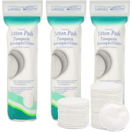 3 Packs 300 Sheets Premium Cotton Rounds ，for FaceFacial Lip & Eye Makeup Remover Pads, Effective Cosmetic Cotton Round,Hypoallergenic, Lint-Free