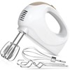5-Speed Electric Hand Mixer with Whisk, Traditional Beaters, 120 Watts,Portable