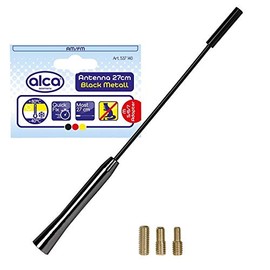 Car Radio Aerial Antenna AM/FM Bee Sting Rodent Resistant Mast 27cm Black Renaultt Clio