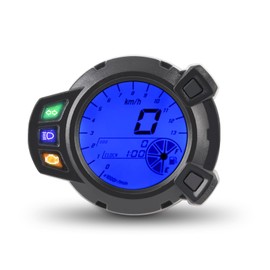 Keenso Velocímetro para Moto, Digital LCD para Motocicleta con 7 Colores, Tacómetro Odómetro para Motocicleta, Cuentakilómetro para Yamaha BWS125, Medidor de Tacómetro con Multifunción Indicador