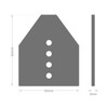 5 x Conservatory Roof End Plate Aluminium Stop Slipped Polycarbonate