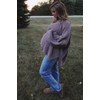 PinkBlush Blue Straight Leg Frayed Hem Maternity Jeans