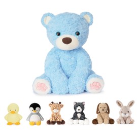 Niuniu Daddy 14" | 3.5 Pound Dog Weighted Stuffed Animal, Heavy Doggy Pillowfort Plush Toys for Kids Adults, Weighted Beads for Puppy Stuffed Animals Body Pillow for Gift Birthday Holiday Christmas