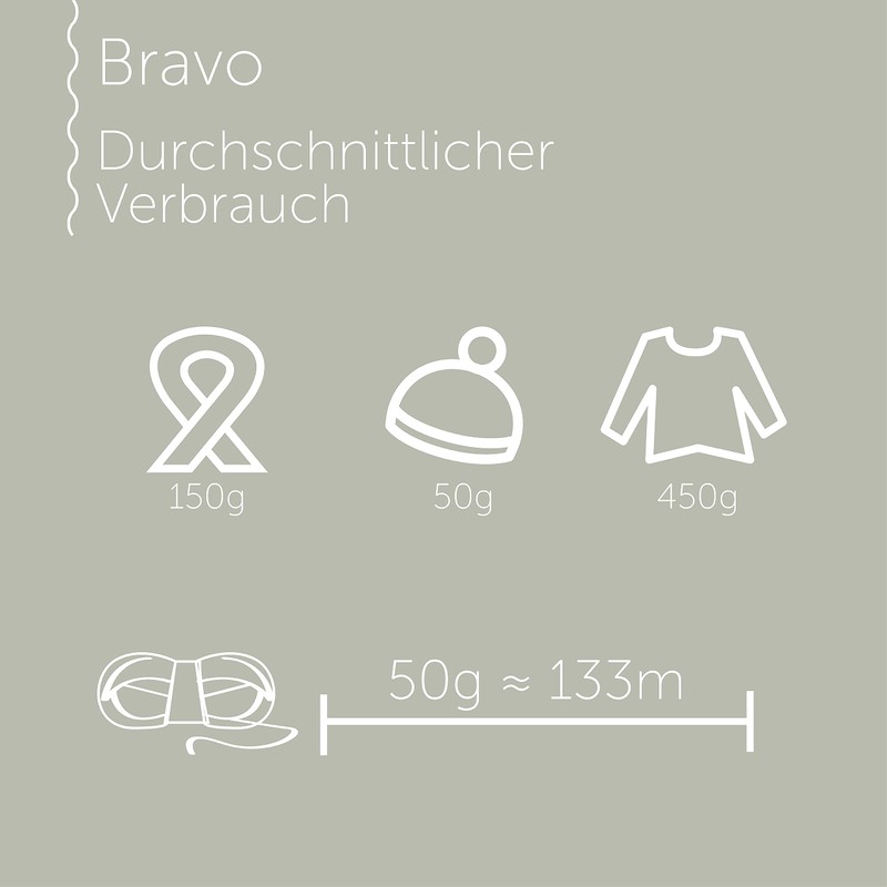 Schachenmayr Bravo 50 g Peach Hand-Knitting Yarn