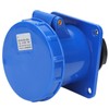 Waterproof Industrial Plug IP67 Compact Insulation 3 Cores Rubber Sealing