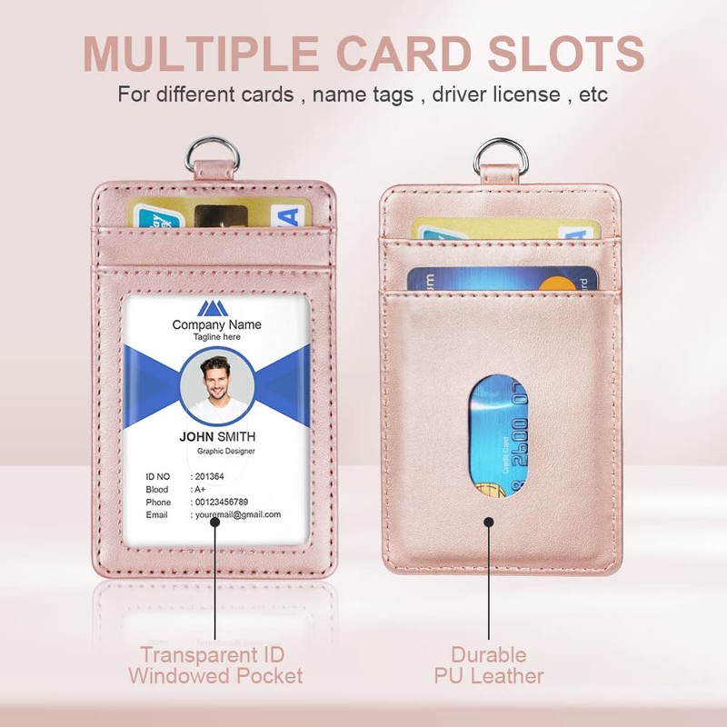 OFFCUP ID Holder, PU Leather ID Card Holder, Card Case