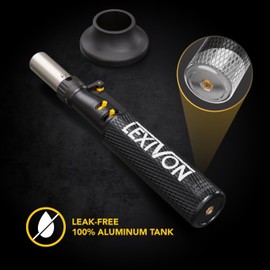 LEXIVON Butane Blow Torch, Refillable Upright Lighter with Adjustable Flame and Pro-Grade Aluminum Tank | Ideal for Soldering and Kitchen Tasks (LX-760)