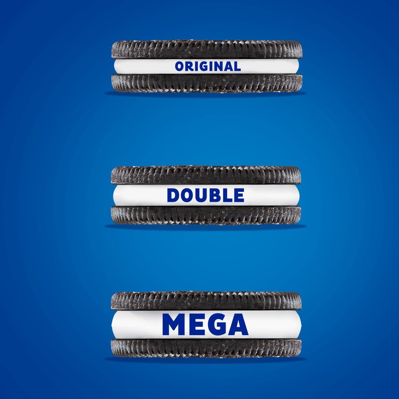 OREO Mega Stuf Chocolate Sandwich Cookies, Party Size, 1 lb