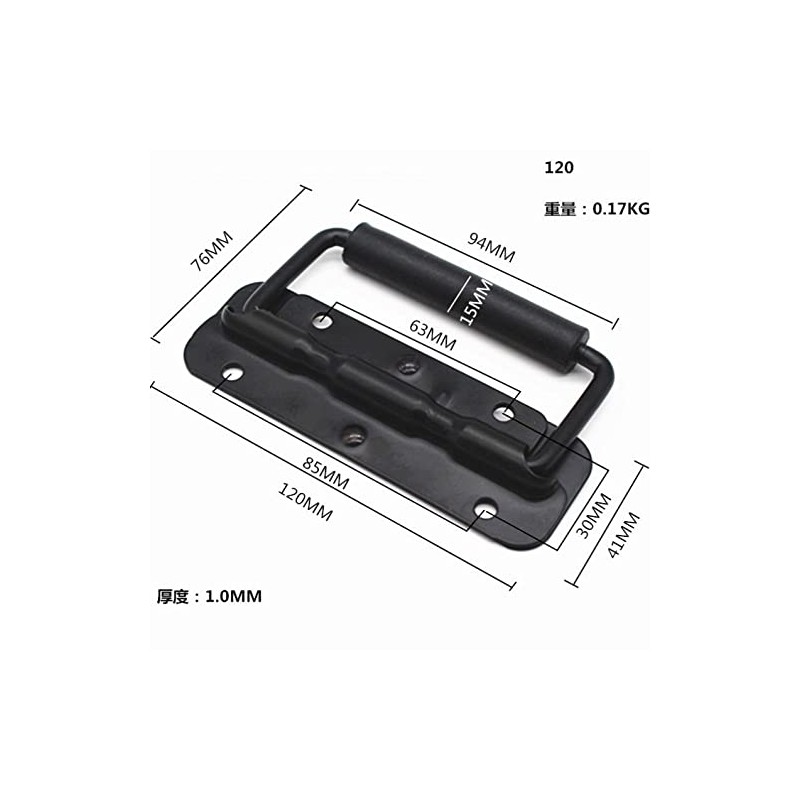 (pont du monde) Handle Rubber Grip Handle, Metal Fittings, Spring