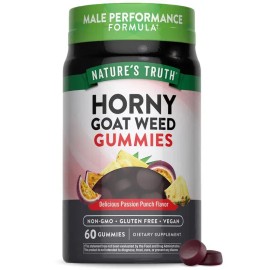 Horny Goat Weed & Maca Root Gummies – 60 Count – Supports Energy, Vitality & Overall Wellness
