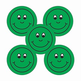 350 Green Smiley Face Behaviour Traffic Light Childrens Pupils School Praise Teachers Stickers 25mm Primary Teaching Services