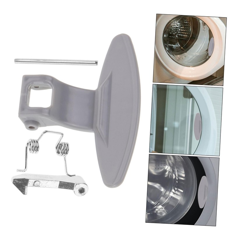 jojofuny 5 Sets Drum Washing Machine Handle Replacement Metal Door
