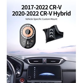 Masergogo Wireless Charging car Phone Holder for Honda CR-V 2017-2022/CRV Hybrid 2020-2022 Auto Accessories Navigation Bracket Interior Decoration Mobile Cell Phone Mount, 360° Rotation