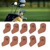 10PCS Golf Head Protective Covers Waterproof PU Material Golf Putter