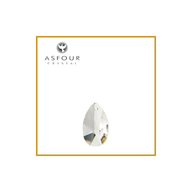 [ASFOUR CRYSTAL] Drop (1.1 inches (28 mm) (22 pieces), Crystal