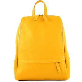 modamoda de T138 Ital Women’s Leather Backpack - sunshine yellow, size: m