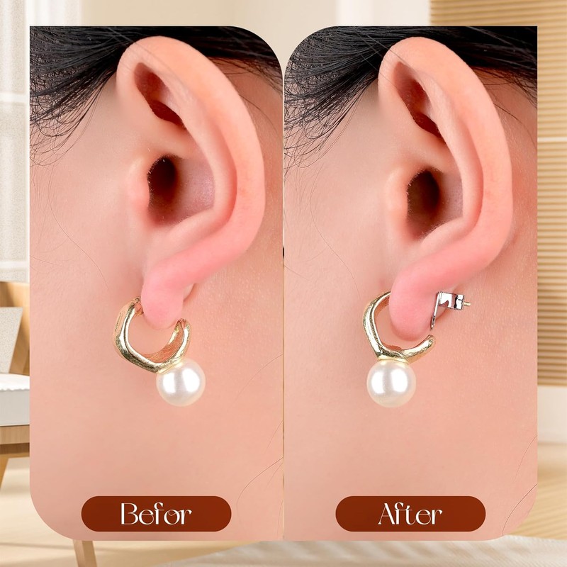 Earring Backs Replacements for Droopy Ears, Heavy Earrings Lifters, Locking