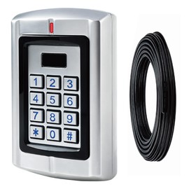 Haupowfo Universal Waterproof 12-24V AC/DC Metal Wired Keypad Stand Alone Access Controller for Gate Opener Operator, Garage Door Opener and Access Control Security System, Upgraded KPR2000 Keypad