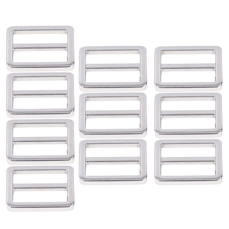 Hapivida Pack of 10 Adjustable Triglides Slides, 25 mm Metal