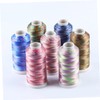 LALAFINA Strand Ice Silk Thread Dark Green for Jewelry Making