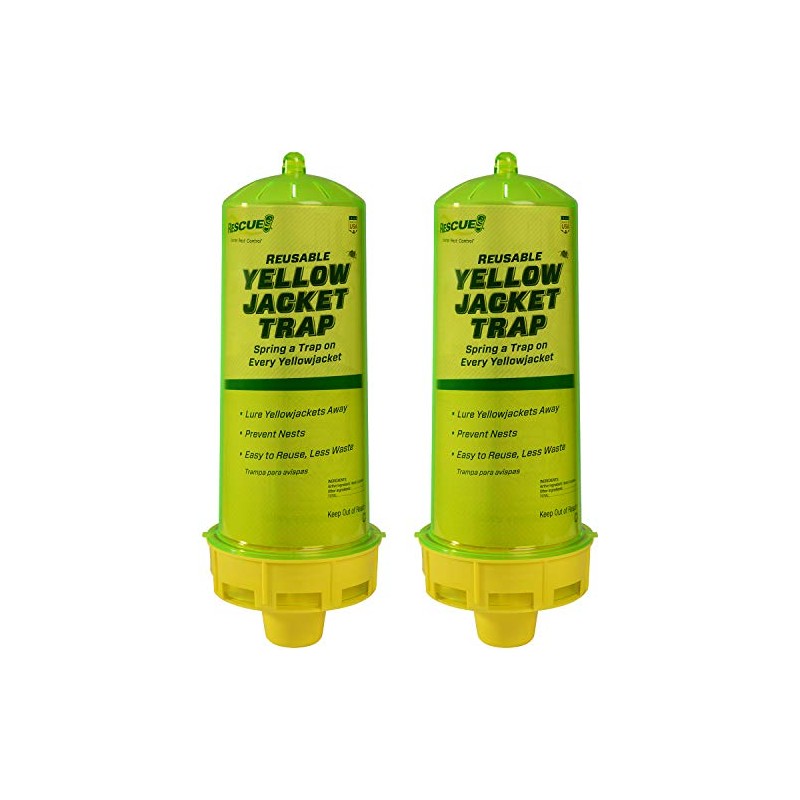 RESCUE! Reusable Yellowjacket Trap with Attractant - 2 Pack