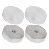 QUARKZMAN 40 mm Aluminium Disc x 4 Pieces Circular Discs