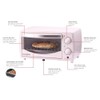 EUROSTAR TO902W 4-Slice Toaster Oven Broiler, White
