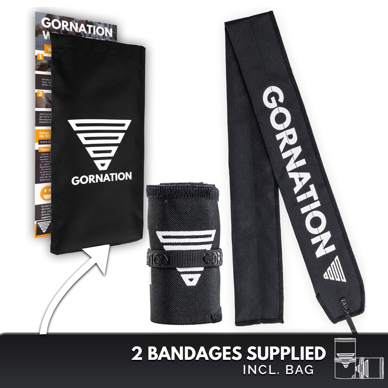 GORNATION Wrist Wraps, Premium Performance Wrist Wraps for Gym, Weightlifting,